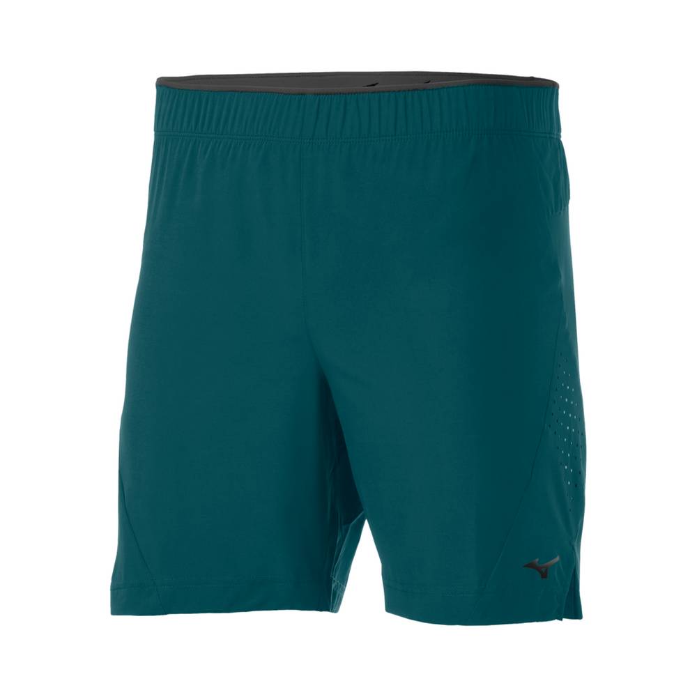 Pantalones Cortos Mizuno Alpha 7" Hombre Verde Baratas QTXK-89547